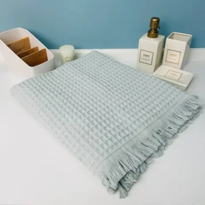 Полотенце вафельное 100*150см «Waffle» плотность 280гр/м, цвет снежная мята 08-184