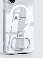 Прозрачный чехол для Samsung Galaxy S26 Ultra противоударный, с подставкой 360 XUNDD