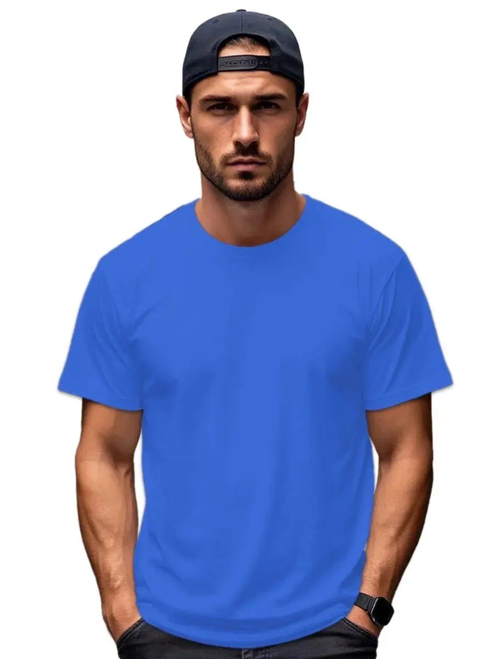 Футболка Взрослая.Премиум однотонная.1 шт