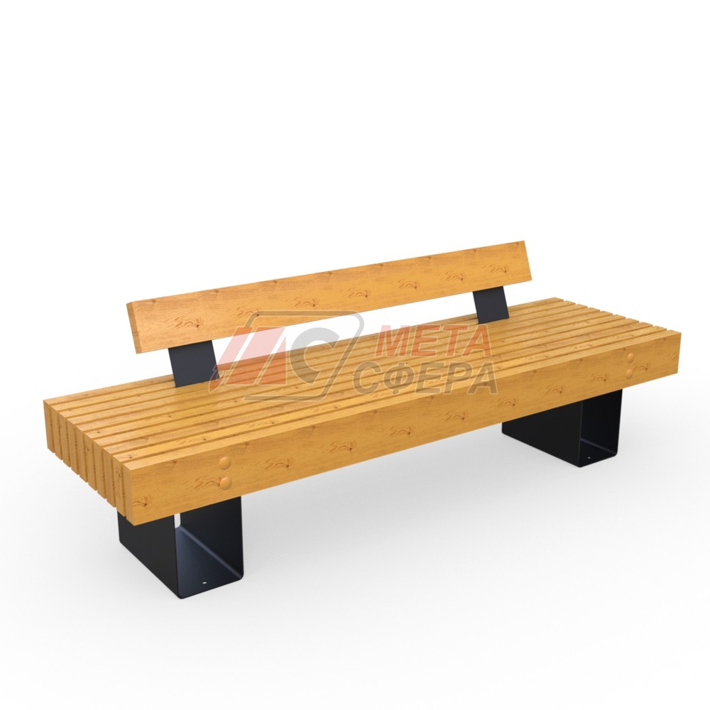 Скамейка Тобол сплошная спинка