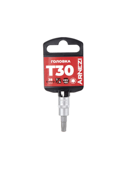 Головка 1/4" со вставкой TORX T30 L=38, ARNEZI R0004430