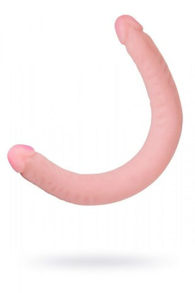 Фаллоимитатор реалистичный двойной Lesbi из киберкожи 43 см