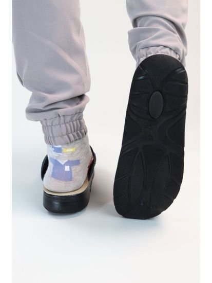 500 | "Ivan" | Темно-синие мужские медицинские сабо с закрытым носом