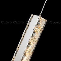 Подвесной светильник Cloyd ELATA P1 / выс. 38 см - хром (арт.11559)
