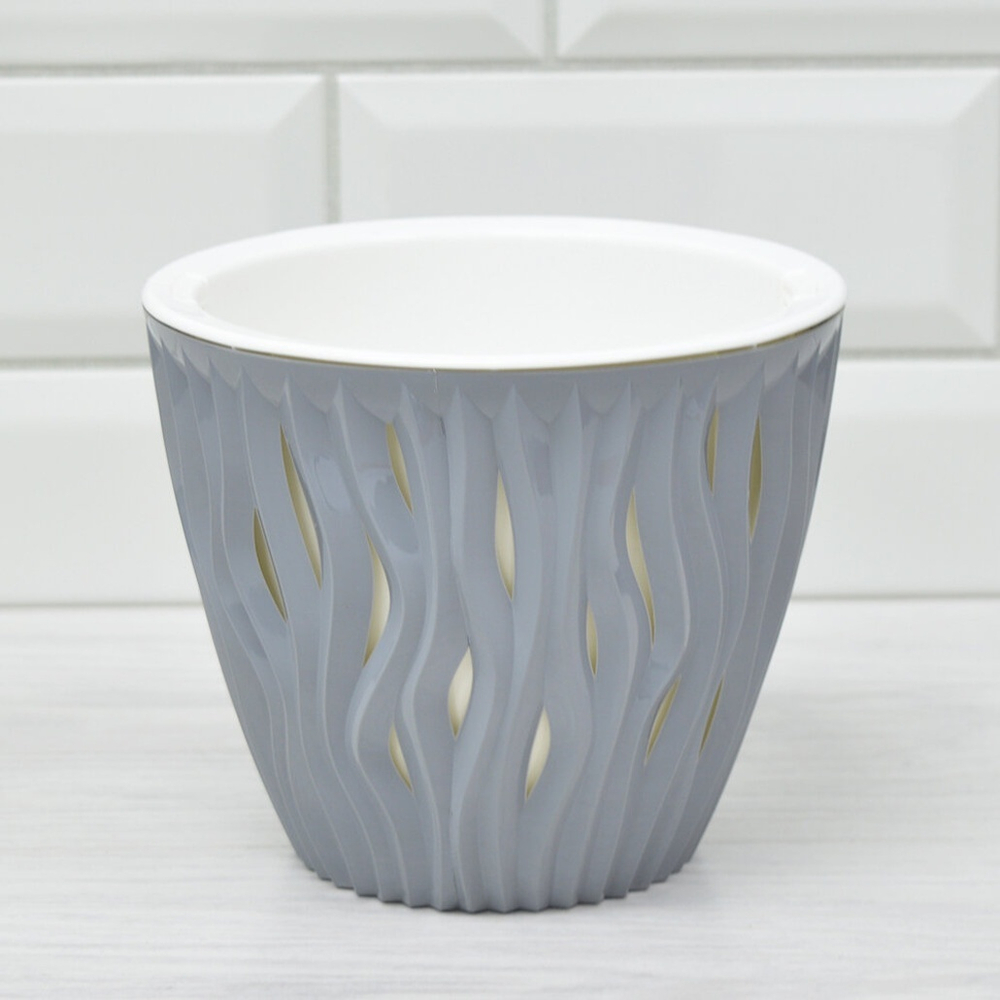 Кашпо Вдохновение 1,6л, серый жемчуг