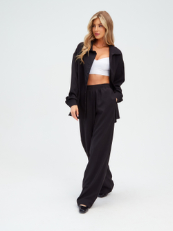 Черные брюки Микадо