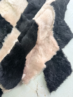 Покрывало меховое ковер из шкуры овчины