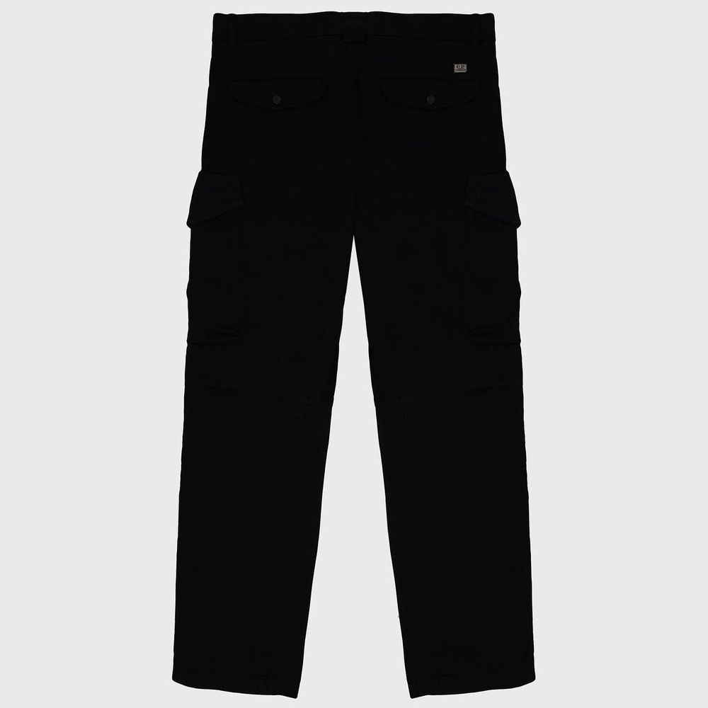 Брюки C. P. Company Black Stretch Sateen Loose Fit Cargo Pants Black