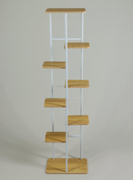 Подставка для цветов Greengo, 8 полок, 36×23×136 см, напольная, каркас металл, полки МДФ, белая