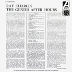 Ray Charles / The Genius After Hours (Mono)(LP)