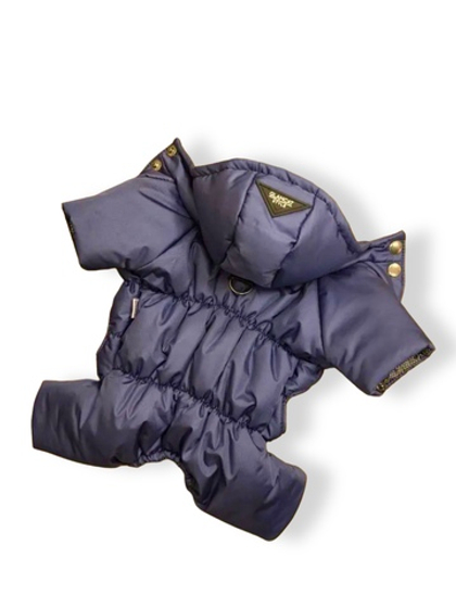 Зимний комбинезон для собак с капюшоном (мальчик)