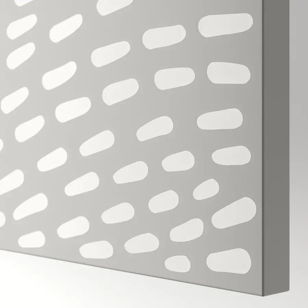 Дверца - MISTUDDEN IKEA/ МИСТУДДЕН ИКЕА,  195х50 см, светло-серый