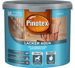 Лак для дерева на водной основе колеруемый Pinotex Lacker Aqua 70 глянцевый 2,7 л