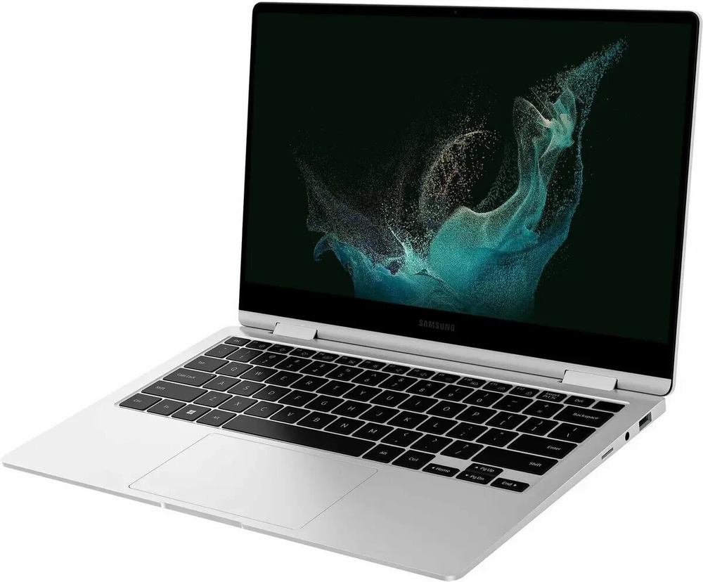 Ноутбук Samsung Galaxy Book2 Pro 360, 15 (i7-1260p/16gb/1Tb/15.6"/1920х1080 AMOLED/Win 11 Home) Silver NP950QED-KB1