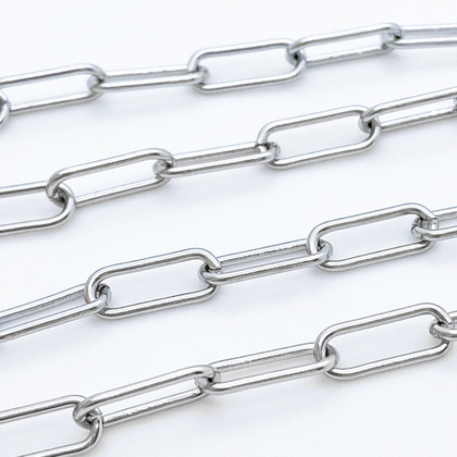 Цепочка, сталь, размер звена 14*6 мм, цена за 50 см
