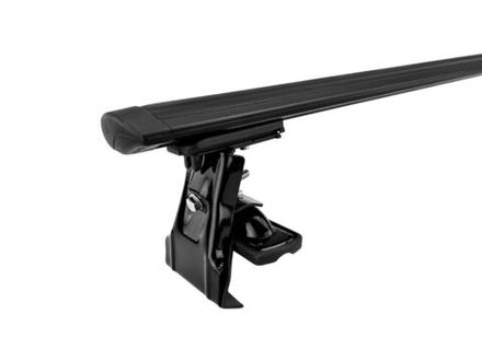 Багажник Inter D-1 на гладкую крышу чёрное крыло 130 см.