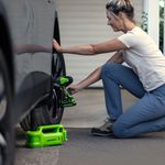 Домкрат автомобильный гидравлический аккумуляторный Greenworks Арт. 3401407UA, 24V, c АКБ 2Ач и ЗУ в сумке