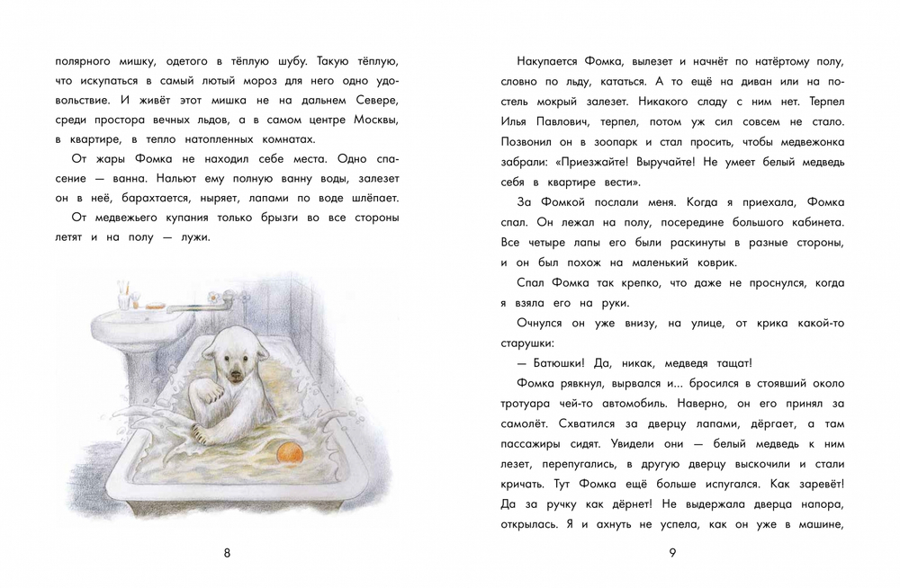 Фомка - белый медвежонок