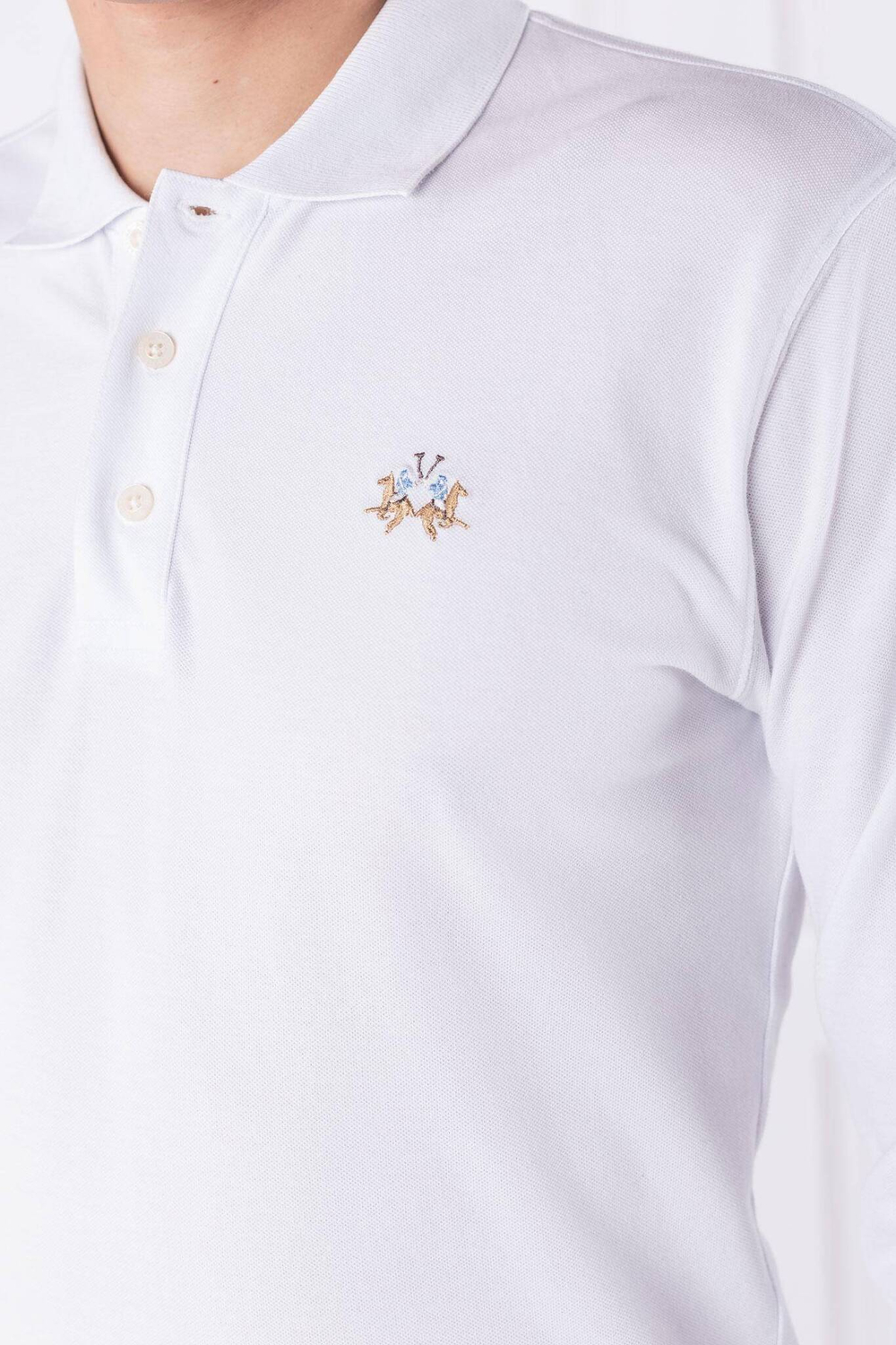 Поло Manley La Martina - белый(CCMP04 PK001)