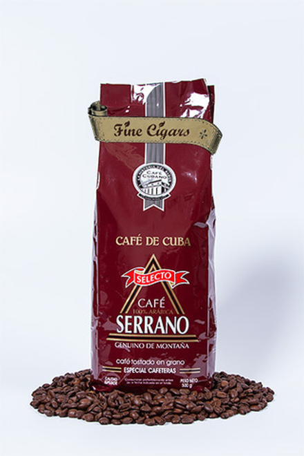 Serrano - кубинский кофе в зёрнах, 500 г