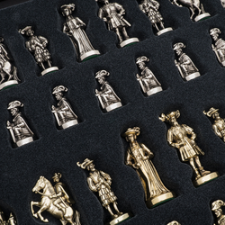 Manopoulos Шахматы бронзовые Рыцари Средневековья