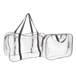 Сумка в роддом, с косметичкой, цвета МИКС (чёрный/серый) 3697490