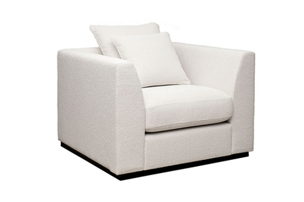 Кресло Garda Decor Роберто (Roberto) букле кремовый FLONA-SVBEG 105*100*90 см