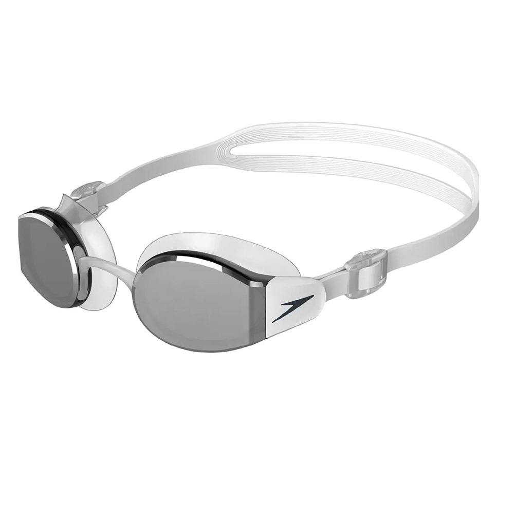 Очки для плав. SPEEDO Mariner Pro Mirror, 8-00237314553, ЗЕРКАЛЬНЫЕ линзы, белая оправа