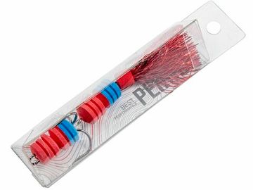 Приманка джиг. LJ PENNON BARBELLWORM крас./син. в блистере