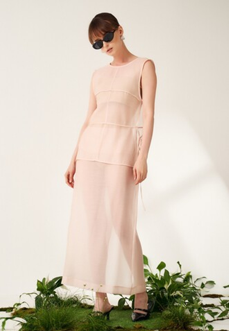 Юбка карандаш из органзы