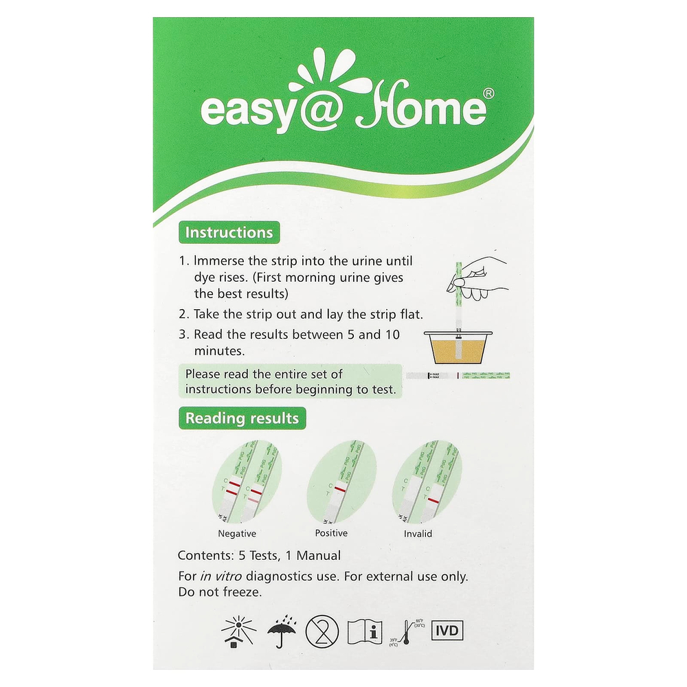 Easy@Home, PdG, анализ мочи, 5 шт.