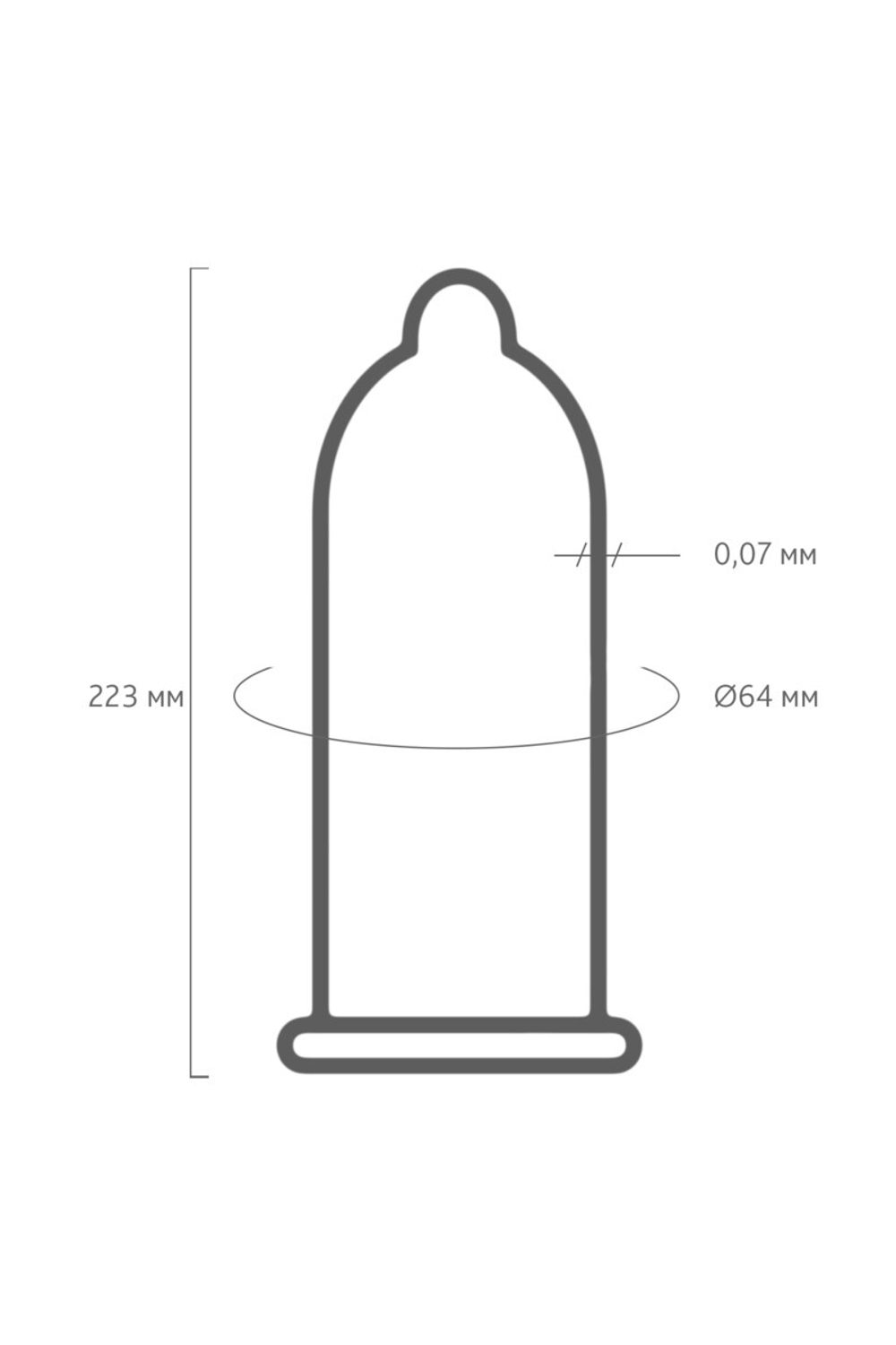 ПРЕЗЕРВАТИВЫ MY.SIZE, ЛАТЕКС, 22,3 СМ, 6,4 СМ, 3 шт