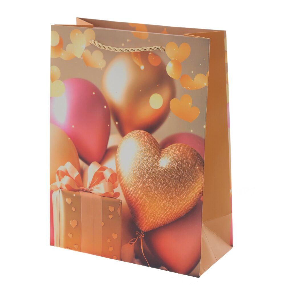 GAEM Пакет подарочный S (бумага 210г/м2, блок микс 12шт), L17,5 W9 H24 см, 4в.