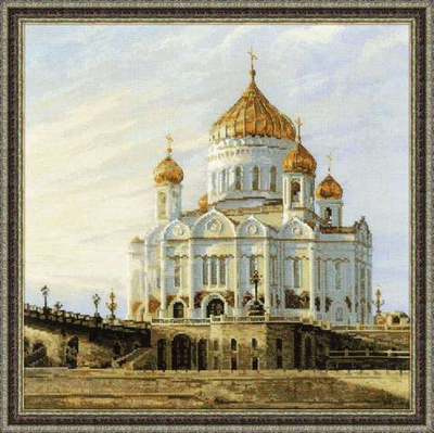 "Храм Христа Спасителя"-1371 вышивка