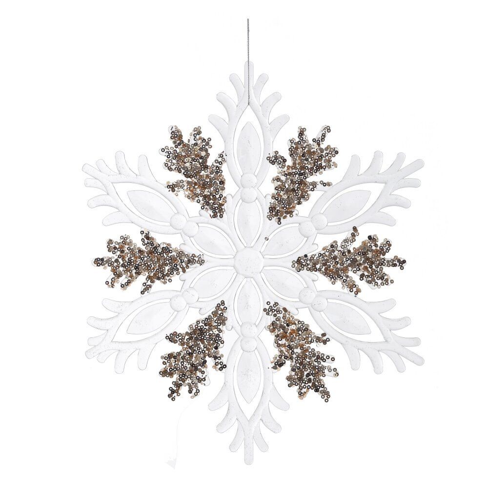GAEM Изделие декоративное подвесное "Снежинка", L26 W0,5 H30 см, 3в.