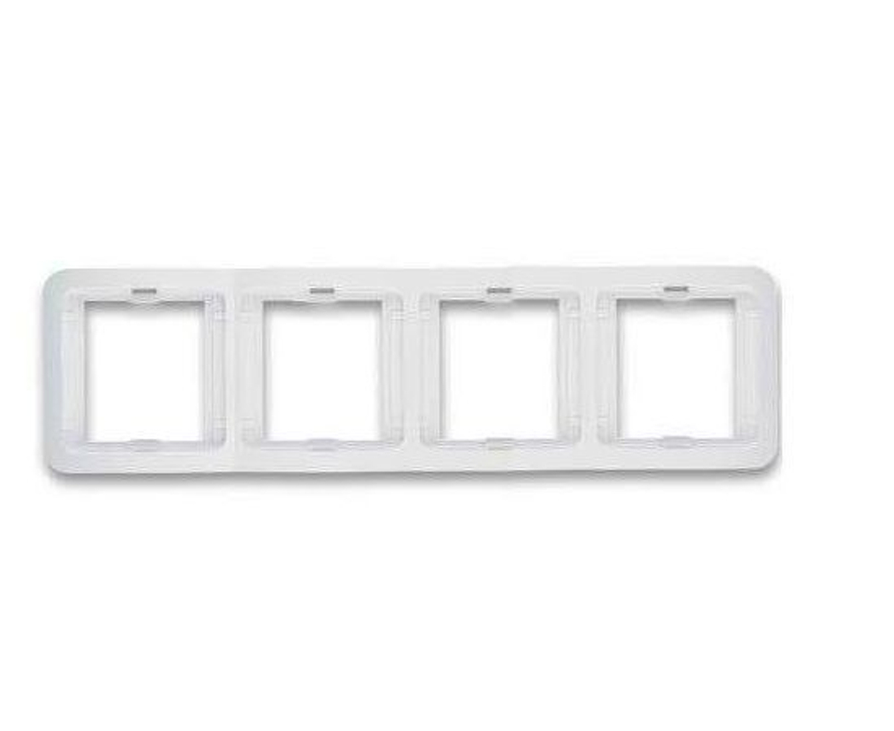 Рамка 4-м Mimoza горизонт. бел. Makel 22039