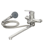 67-0-716 Смеситель эконом однорычаж, для ванны, девиатор, настенный, керам.картридж 40мм