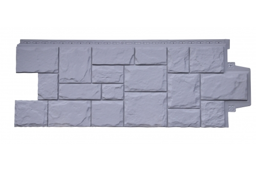 Фасадные панели  GRAND LINE (ГРАНД ЛАЙН) Крупный Камень Серый