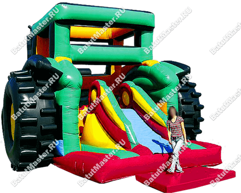 Коммерческий надувной батут "Трактор"