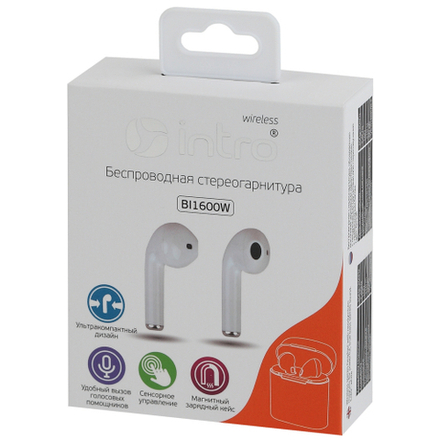 Intro HSW650White Bluetooth-гарнитура белые
