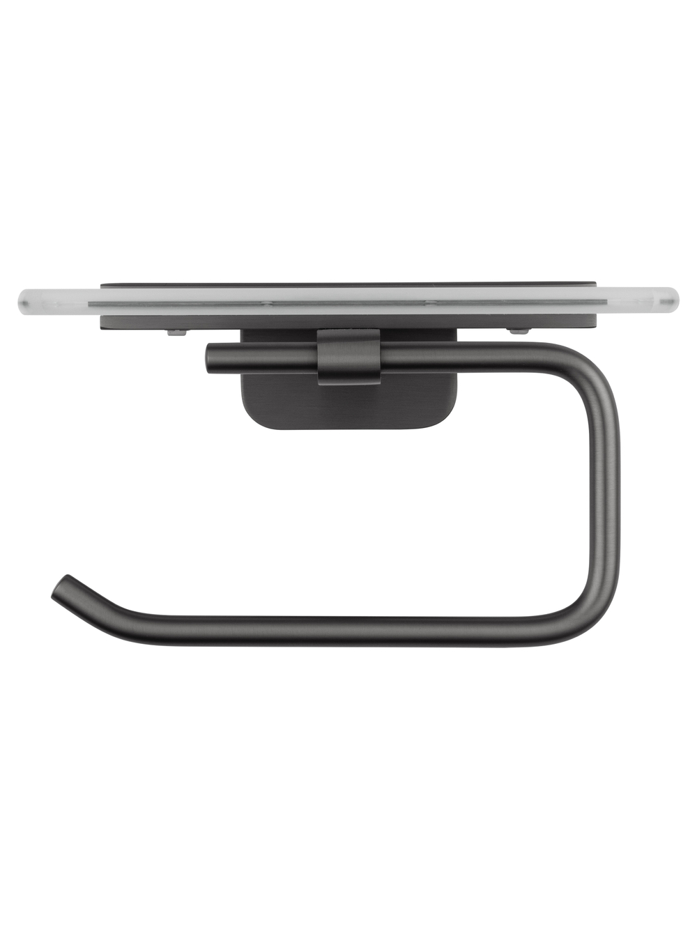 Держатель для туалетной бумаги с полкой WONZON & WOGHAND GRAFFITY, Темный графит (WW-9326)