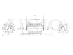 Сайлентблок передний переднего нижнего рычага UNIO RMP-20047