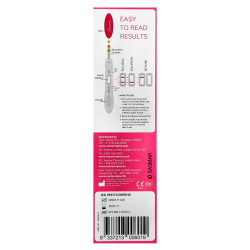 Conceive Plus, Тест на беременность, 2 теста