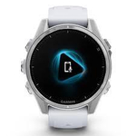 Смарт-часы Garmin Fenix 8 Amoled 43мм Silver c белым силиконовым ремешком, 010-02903-00
