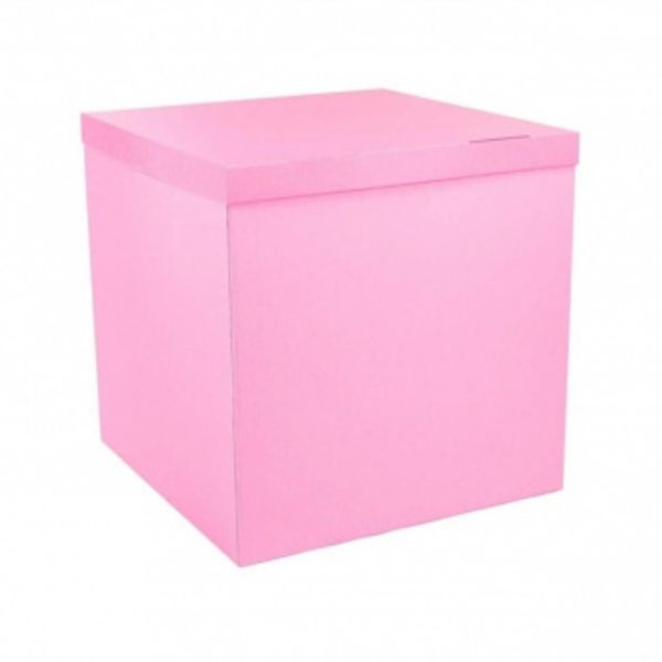 Коробка для шаров розовая 70х70см