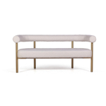 Диван Biggi, букле Turin ivory / опоры золото