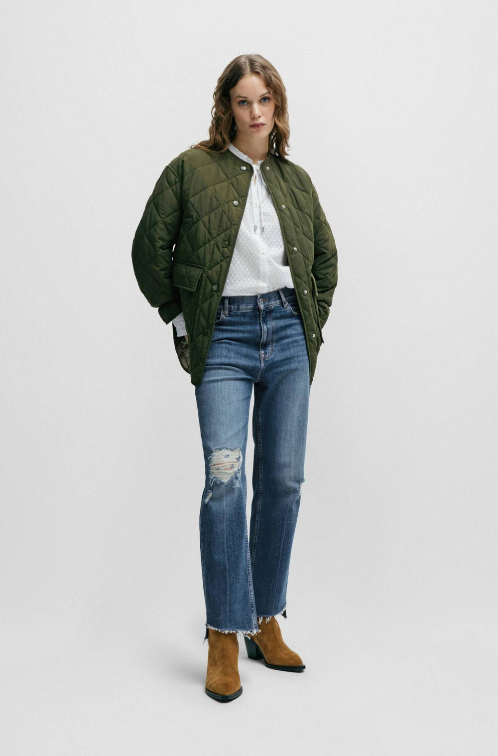 Джинсы the ada BOSS ORANGE - темно-синий(50512606)