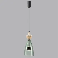 5046/12LC L-VISION ODL24 430 черный/зеленый/металл/стекло/керамика Подвес LED 12W 4000К 1400Лм PALLETA