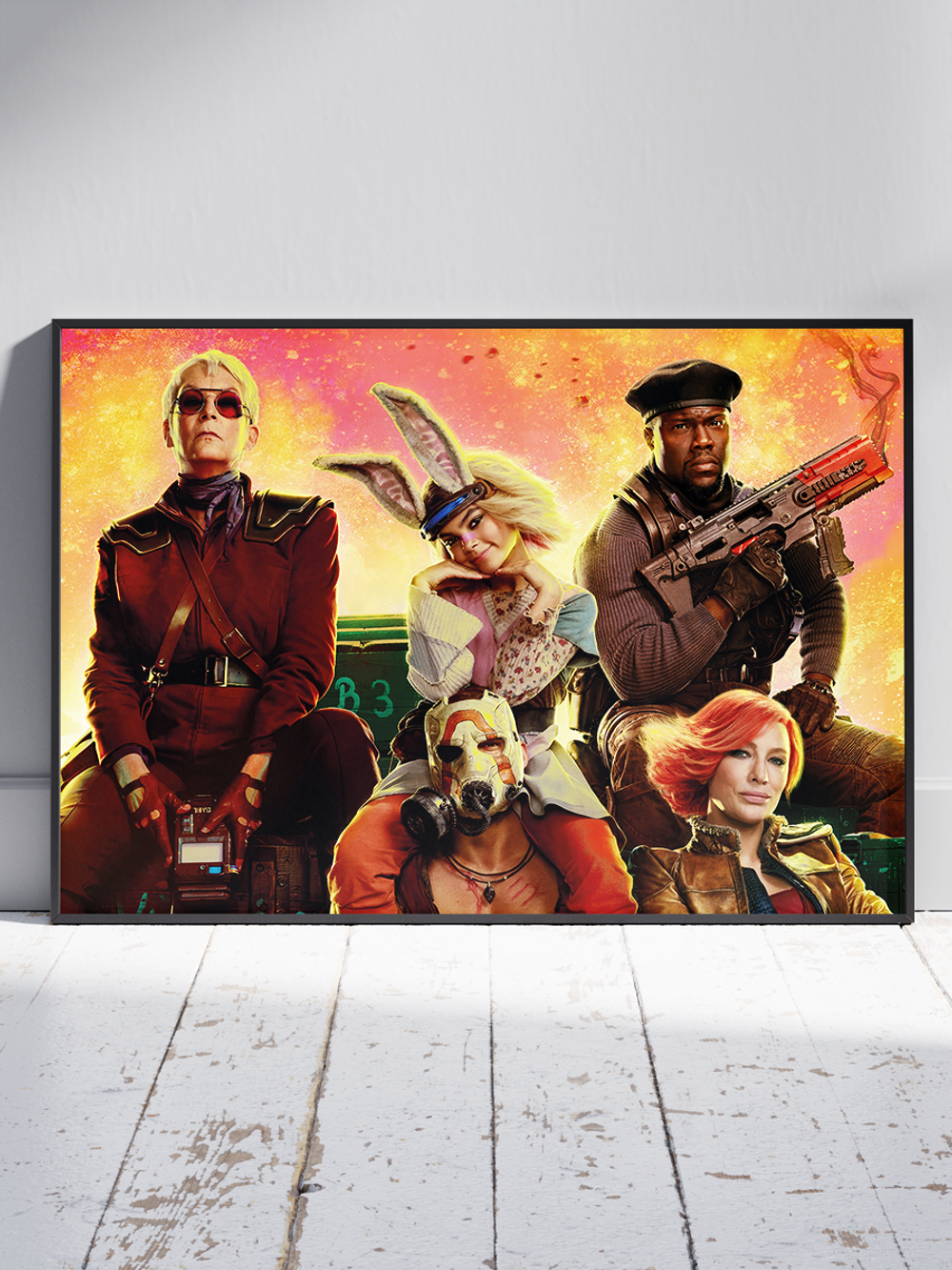 Постер плакат Герои Сидят Borderlands