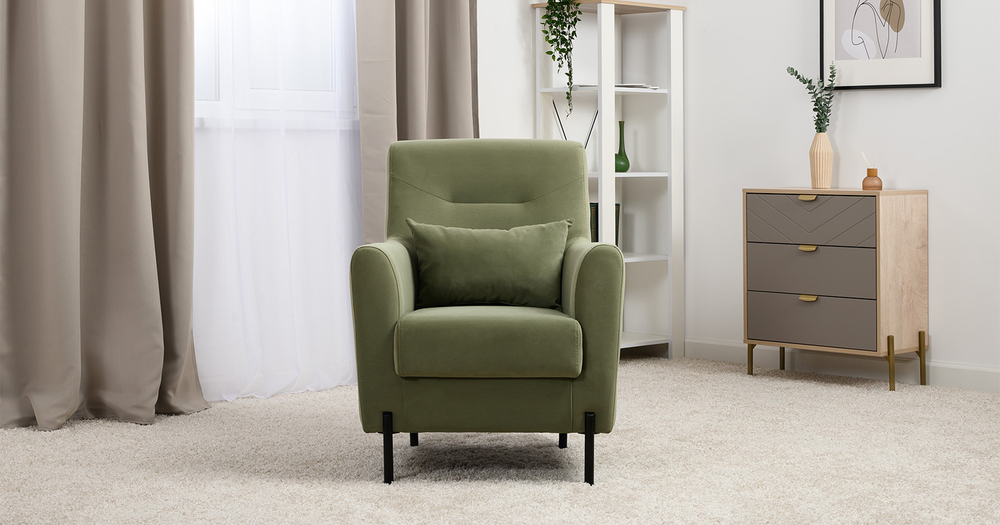 Барселона кресло для отдыха (оливковый)